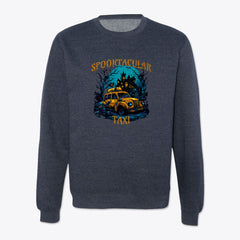 Halloween Taxi, Classic Crewneck Sweatshirt - Spooktacular Haunted Ride