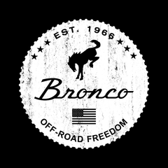 Ford Bronco Basic T-Shirt - Mysterious White Design Illusion